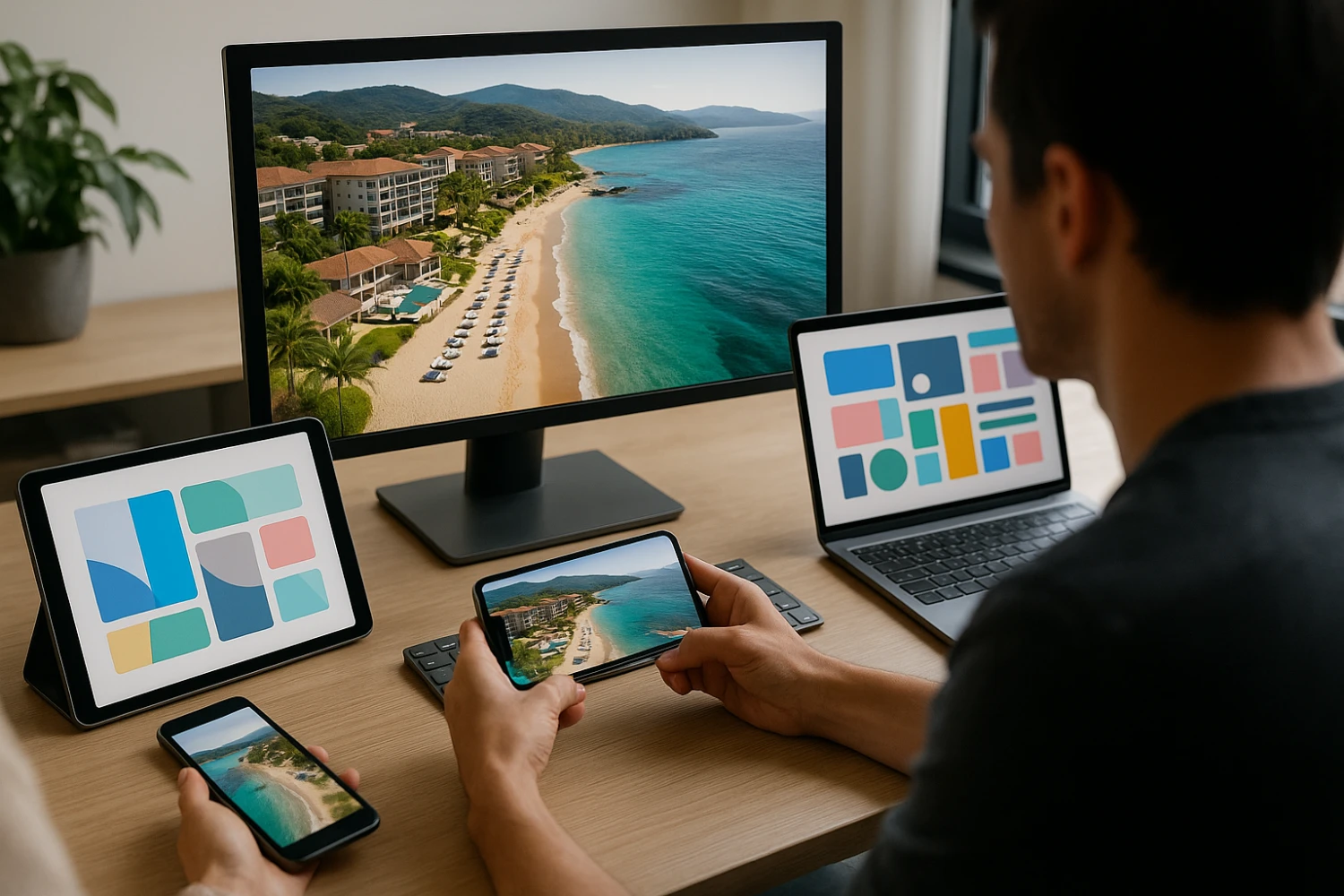 Drone video ξενοδοχείου και παραλίας